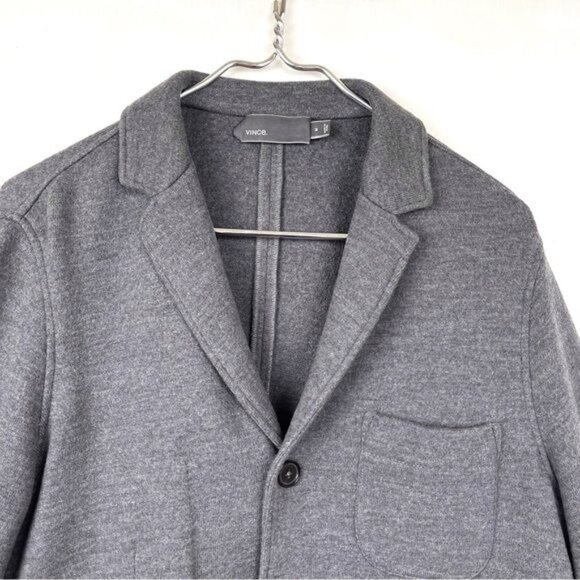 Vince gray 100% wool 3 coat blazer with pockets size Medium - Picture 3 of 7